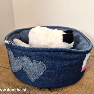 DonChino Cosy ležišče "Jeans srčki"
