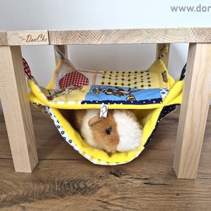 DonChino stojalo z dvojno visečo mrežo "Rumena"